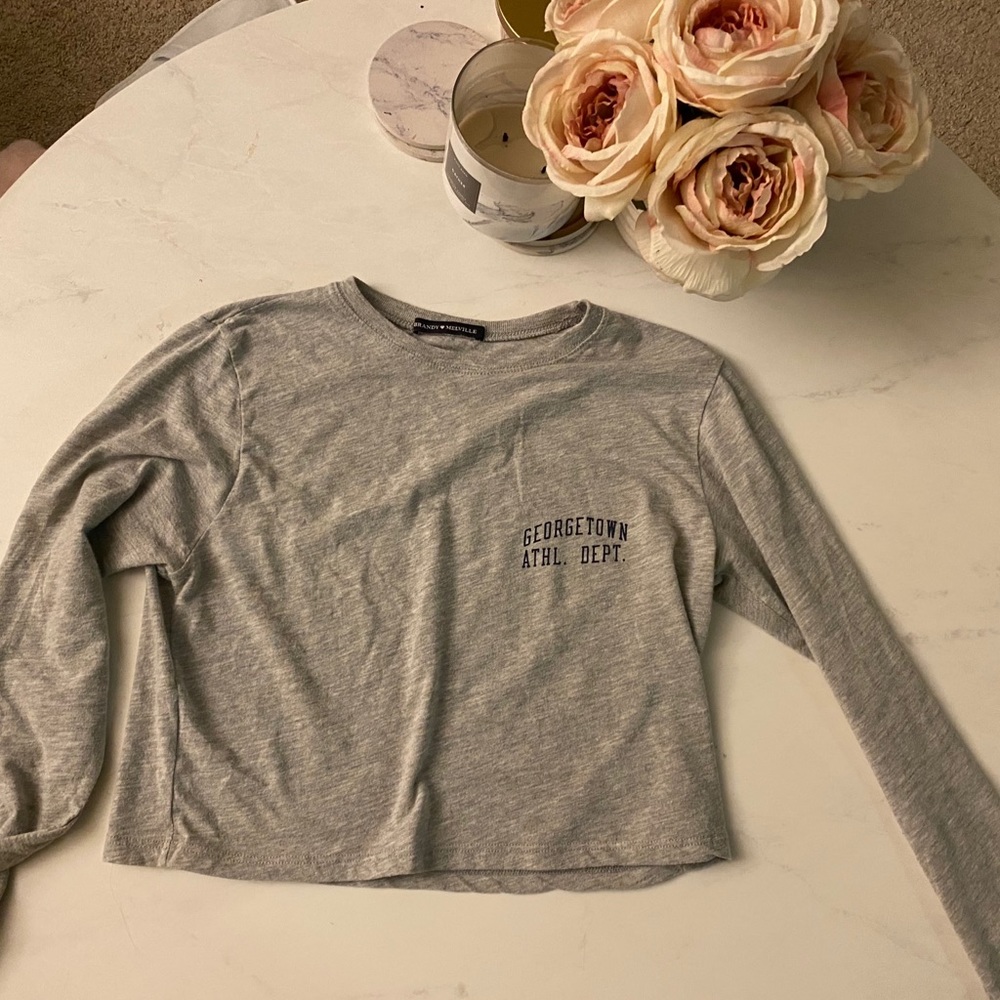 Brandy Melville Georgetown Cropped Long Sleeve